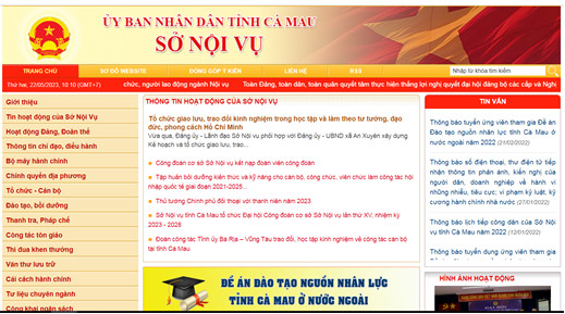 Ứng viên vào Trang Thông tin điện tử Sở Nội vụ tỉnh Cà Mau tại địa chỉ http://sonoivu.camau.gov.vn để tải hồ sơ đăng ký dự tuyển